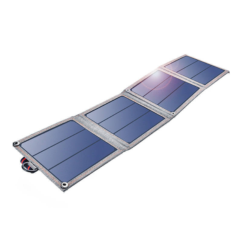 Foldable solar charger Choetech SC004 14W, 1xUSB (grey), Składana ładowarka solarna Choetech SC004 14W, 1xUSB (szara)