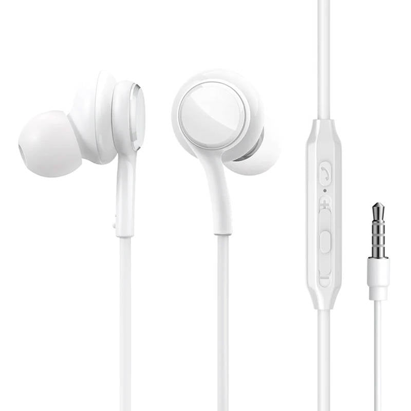 Wired Earphones JR-EW02, Half in Ear (White), Słuchawki dokanałowe przewodowe Joyroom JR-EW02, (Białe)