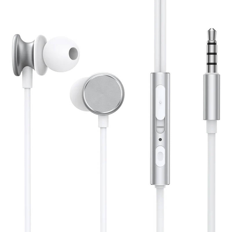 Wired Earphones JR-EW03, Half in Ear (Silver), Słuchawki dokanałowe przewodowe Joyroom JR-EW03, (Srebrne)