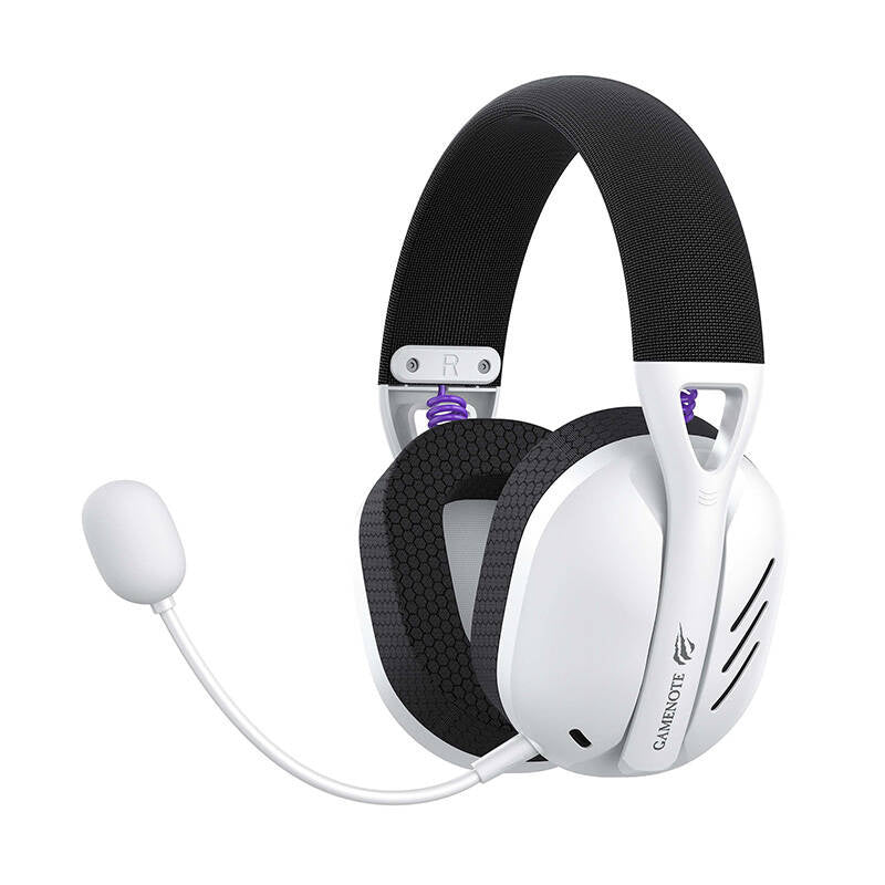 Gaming headphones Havit Fuxi H3 2.4G (white), Słuchawki gamingowe Havit Fuxi H3 2.4G (białe)