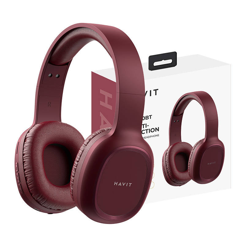 Havit H2590BT PRO Wireless Bluetooth headphones (red), Bezprzewodowe słuchawki Bluetooth Havit H2590BT PRO (czerwone)