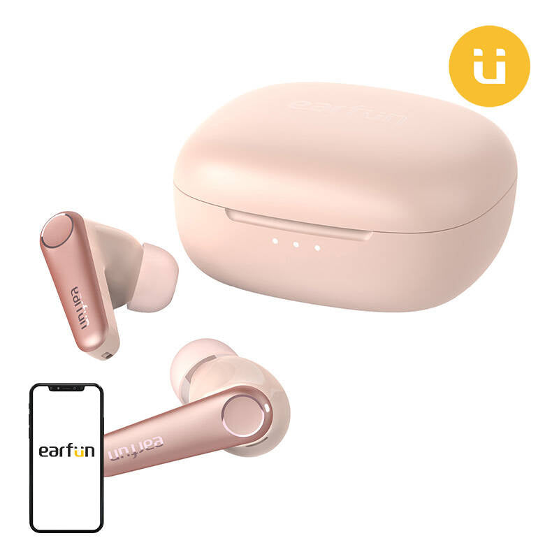 Earphones TWS EarFun Air Pro 3, ANC (pink), Słuchawki TWS EarFun Air Pro 3, ANC (różowe)