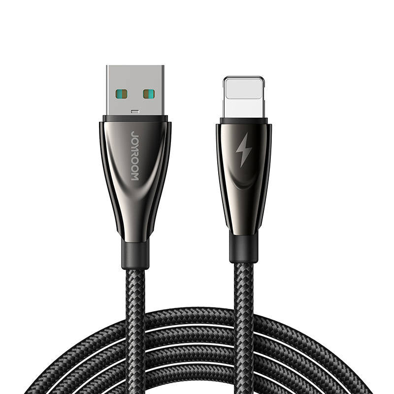 Cable Pioneer 3A USB to Lightning SA31-AL3 / 3A / 1,2m (black), Kabel Pioneer 3A USB do Ligtning Joyroom SA31-AL3 / 3A / 1,2m (czarny)