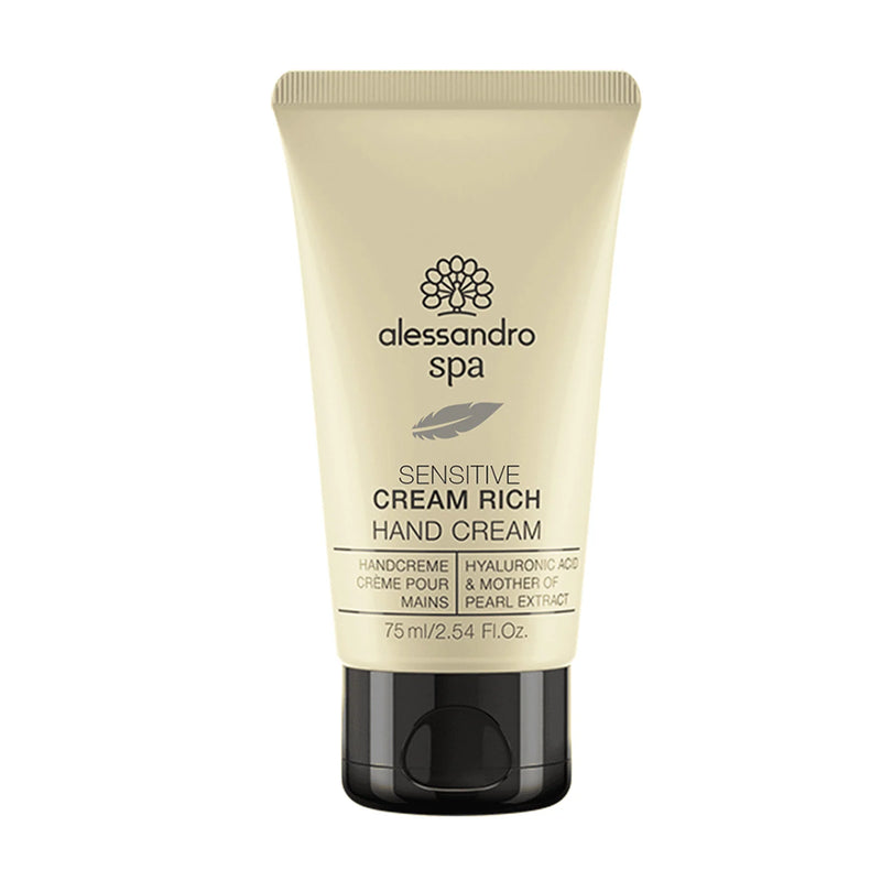 Alessandro CREAM RICH SENSITIVE Hand cream with hyaluron for sensitive skin 75 ml