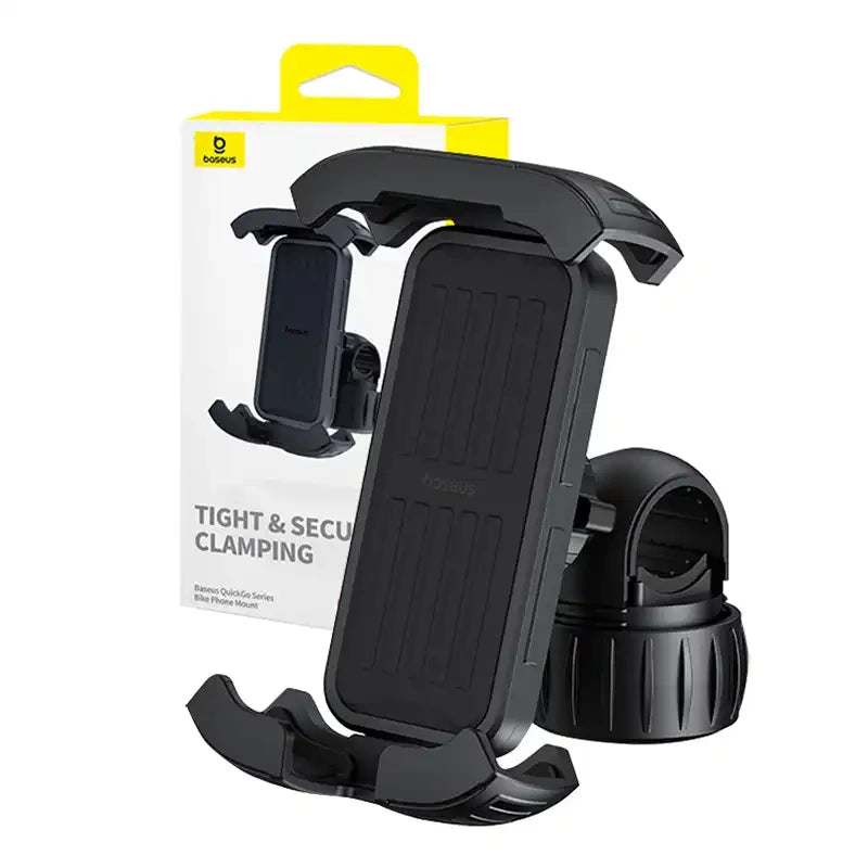 Baseus QuickGo bike carrier for phones (black), Uchwyt rowerowy Baseus QuickGo do telefonów (czarny)