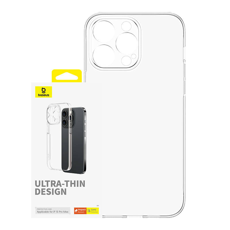 Phone Case for iPhone 15 ProMax Baseus OS-Lucent Series (Clear), Etui na telefon iPhone15 ProMax Baseus OS-Lucent Series (Przezroczysty)
