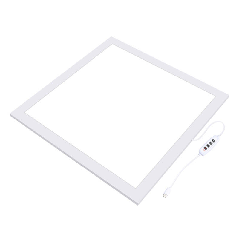 Photography Shadowless Light Lamp Panel PULUZ 1200LM LED 33.3cm x 33.3cm Effective Area, Bezcieniowa podstawa lampa LED Puluz 1200 lumenów, 33,3cm x 33,3cm Powierzchni efektywnej