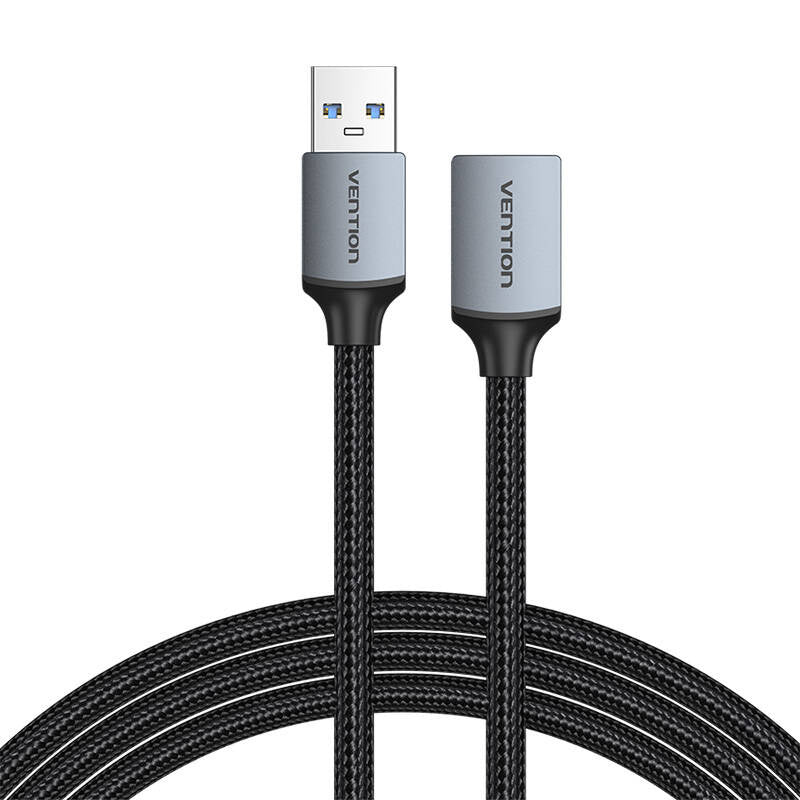Cable USB-A 3.0 A Male to Female Vention CBLHI 3m black, Kabel USB-A 3.0 A męski do żeński Vention CBLHI 3m