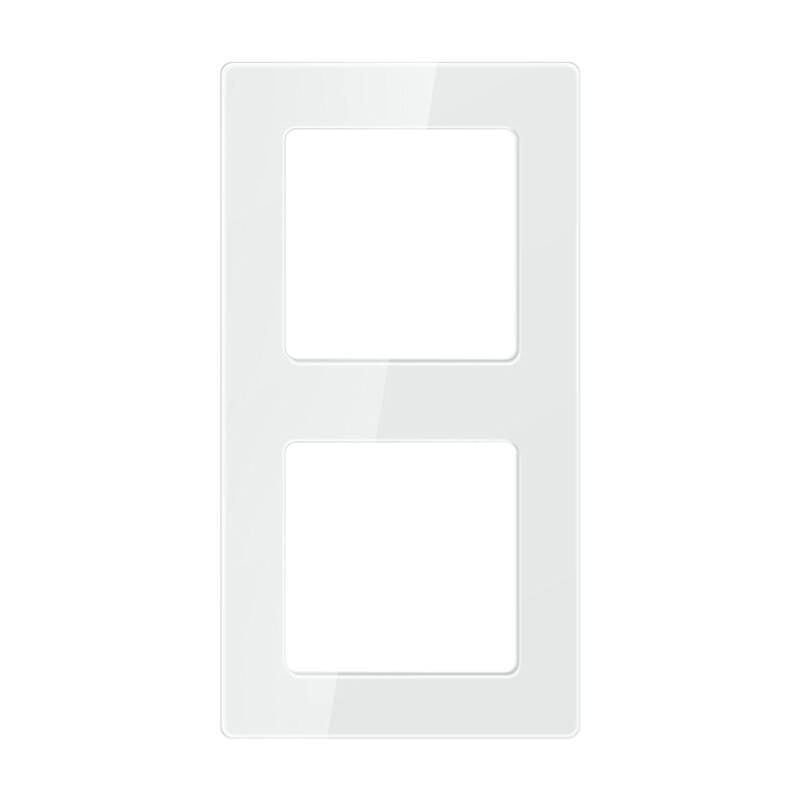 Double frame socket Avatto N-TS10-Frame-W2 (white), Ramka do włączników Światła Avatto N-TS10-Frame-W2 Podwójna (biała)
