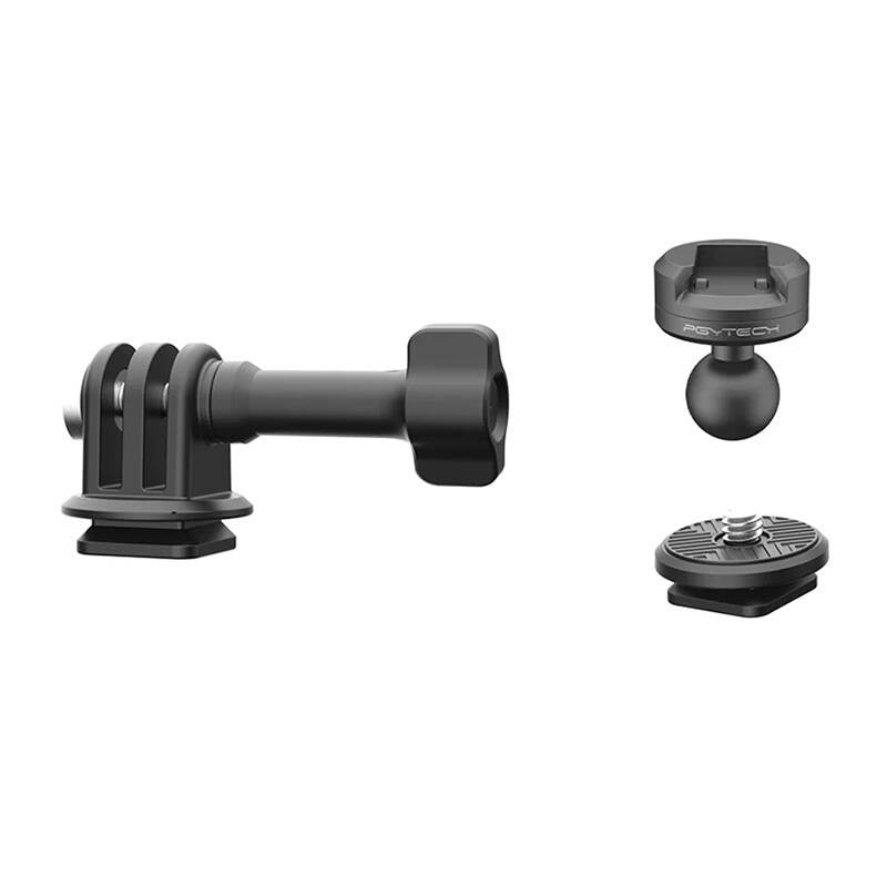 Quick release set PGYTECH for sports camera ball-head (P-CG-145), Zestaw szybkiego montażu PGYTECH do kamer sportowych z głowicą kulową (P-CG-145)