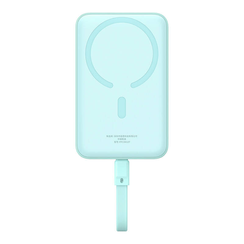 Powerbank Baseus Magnetic Mini 10000mAh, USB-C 30W MagSafe (blue), Powerbank magnetyczny Baseus Magnetic Mini 10000mAh, USB-C 30W MagSafe (niebieski)