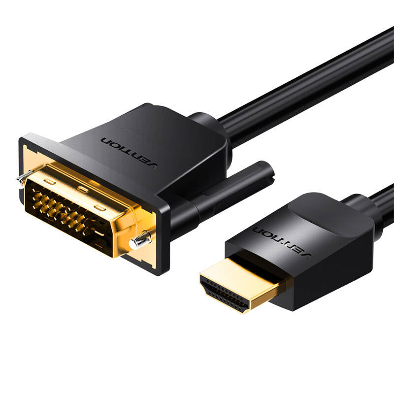 Kabel HDMI do DVI (24+1) Vention ABFBF 1m, 4K 60Hz/ 1080P 60Hz