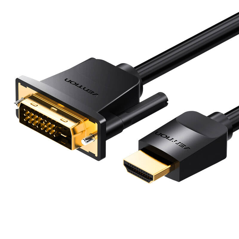 Kabel HDMI do DVI (24+1) Vention ABFBI 3m, 4K 60Hz/ 1080P 60Hz