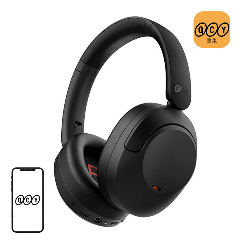 Wireless Headphones QCY ANC H4 (black), Słuchawki bezprzewodowe QCY ANC H4 (czarne)