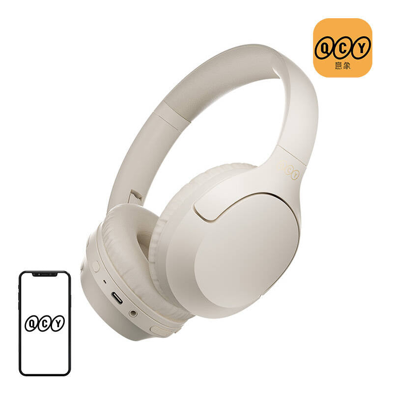 Wireless Headphones QCY H2 PRO (white), Słuchawki bezprzewodowe QCY H2 PRO (białe)