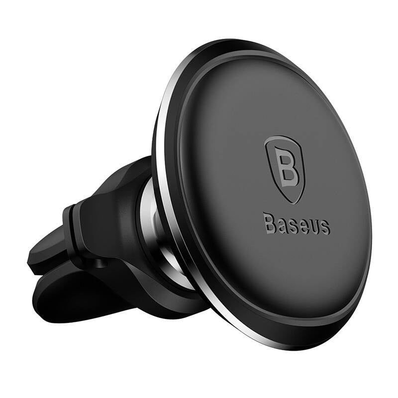 Magnetic Car Phone Holder Baseus Air Vent (black), Magnetyczny uchwyt samochodowy Baseus do kratki (czarny)