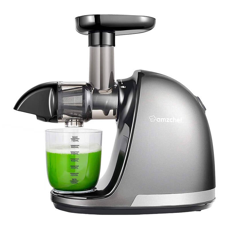 Slow Juicer AMZCHEF 1501-GA (Grey), Wyciskarka wolnoobrotowa AMZCHEF 1501-GA (szary)