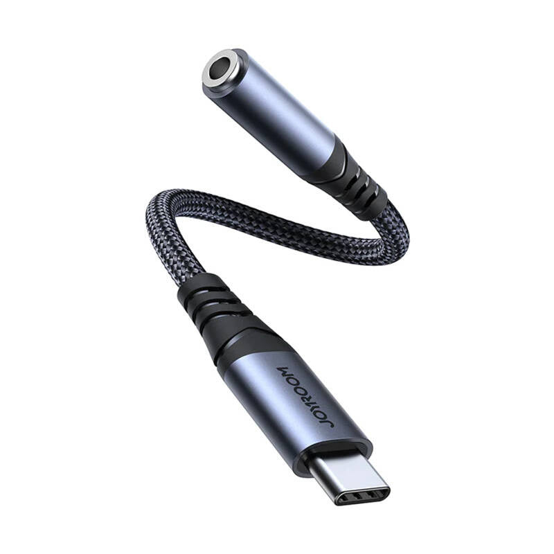 Audio adapter Joyroom SY-C01 Type-C to 3.5mm (black), Adapter audio Joyroom SY-C01 USB-C do 3.5mm (czarny)