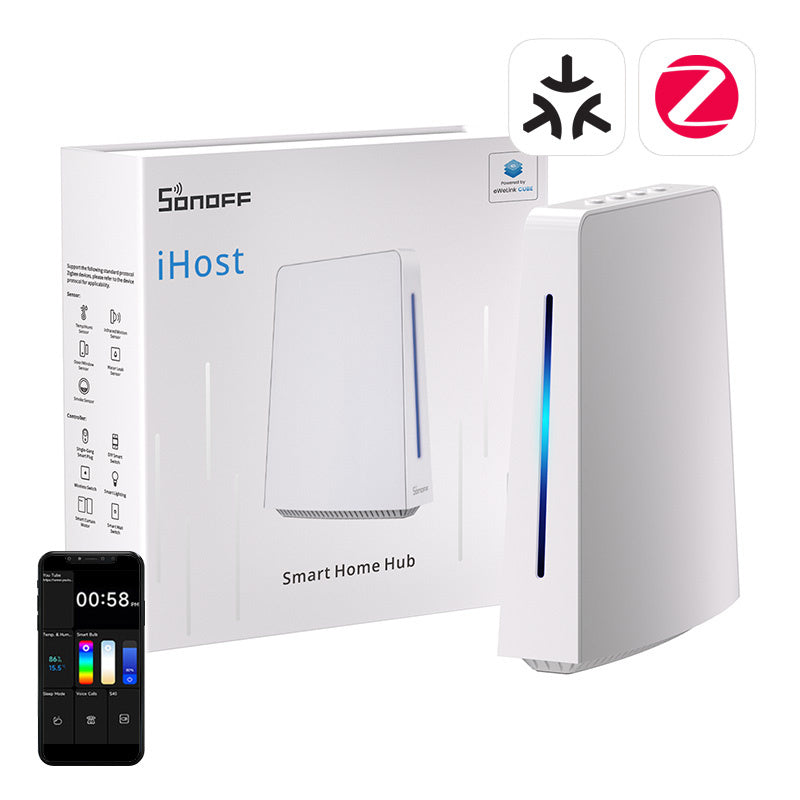 Bramka iHost Hub WiFi, ZigBee, Bluetooth, Matter SONOFF AIBridge-26, 4GB, LAN, Bramka iHost Hub WiFi, ZigBee, Bluetooth, Matter SONOFF AIBridge-26, 4GB, LAN