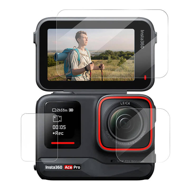 Tempered glass film TELESIN for Insta360 Ace Pro, Szkło hartowane TELESIN do kamery Insta360 Ace Pro