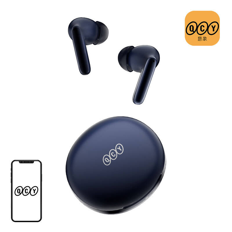 Earphones TWS QCY T13 ANC2, ANC (blue), Słuchawki TWS QCY T13 ANC2, ANC (niebieskie)