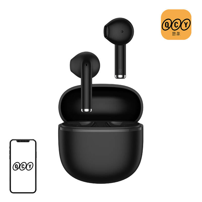 Earphones TWS QCY AilyBuds Lite (black), Słuchawki TWS QCY AilyBuds Lite (czarne)