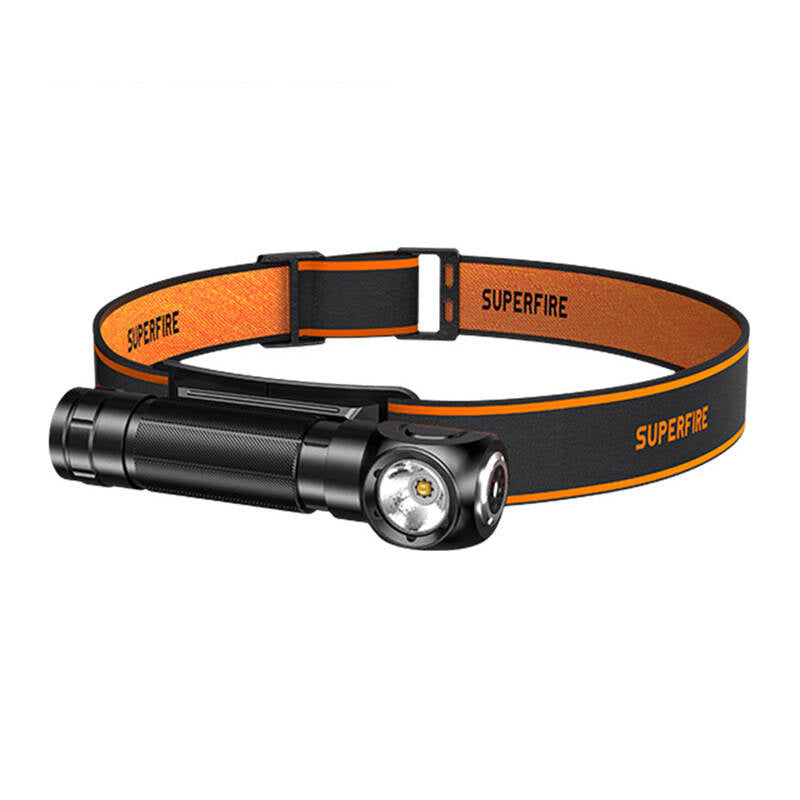 2-in-1 Headlamp Superfire TH04, 600lm, USB-C, 2-in-1 Headlamp Superfire TH04, 600lm, USB-C, Latarka czołowa 2w1 Superfire TH04, 600lm, USB-C