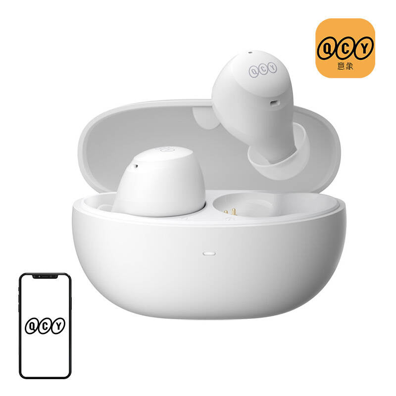 Wireless Earphones TWS QCY HT07 ArcBuds ANC (white), Słuchawki TWS QCY HT07 ArcBuds ANC (białe)