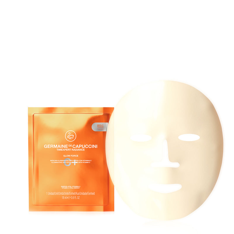 Germaine de Capuccini TIMEXPERT RADIANCE C+ Nuovargį mažinanti veido odos kaukė su Vitaminu C GLOW FORCE
