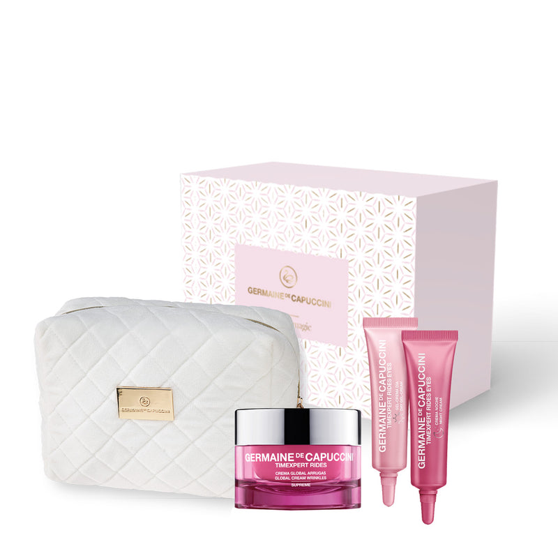 Germaine de Capuccini GOLDEN HOURS GIFT SET - PERFECT LOOKING DAY AND NIGHT ROUTINE (TIMEXPERT RIDES anti-wrinkle face cream for extremely dry and aging skin SUPREME + TIMEXPERT RIDES eye care set)