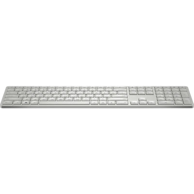 Программируемая беспроводная клавиатура HP 970 — с подсветкой — белый/серебристый — RU ENG 
