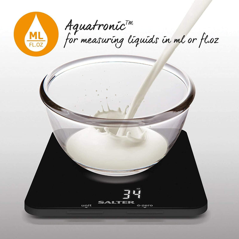 Salter 1180 BFEU12  Phantom Digital Kitchen Scale Black