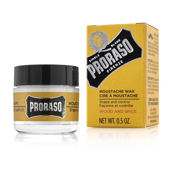 Proraso Wood &amp; Spice Mustache Wax Mustache wax, 15ml