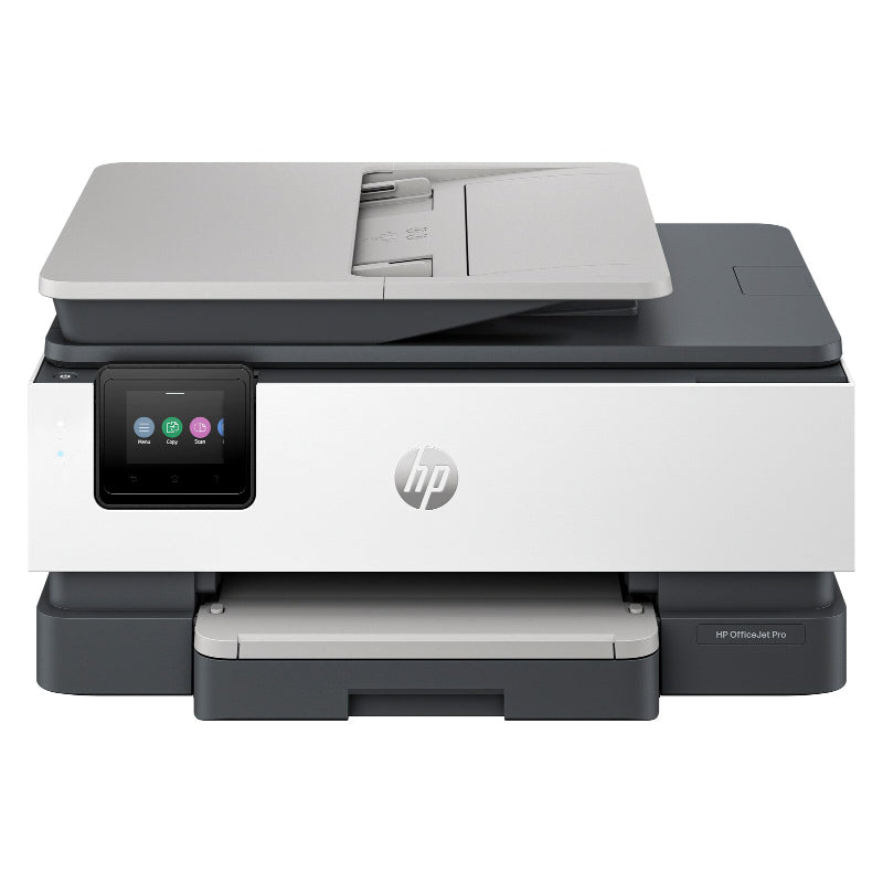 HP OfficeJet Pro 8122e Принтер HP+ AIO «все в одном» — цветные чернила формата A4, печать/копирование/сканирование, устройство автоматической подачи документов, локальная сеть, Wi-Fi, 20 страниц в минуту, 800 страниц в месяц (заменяет 8012e, 8014e) 