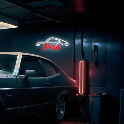 Manta SNL95WH Style Neon Lights Garage white-red