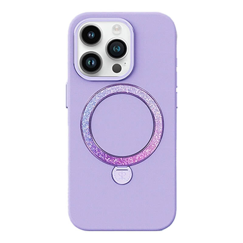 Joyroom PN-15L4 Case Dancing Circle for iPhone 15 Pro Max (purple), Joyroom PN-15L4 Case Dancing Circle for iPhone 15 Pro Max (purple), Etui Joyroom PN-15L4 Dancing Circle do iPhone 15 Pro Max (fioletowe)