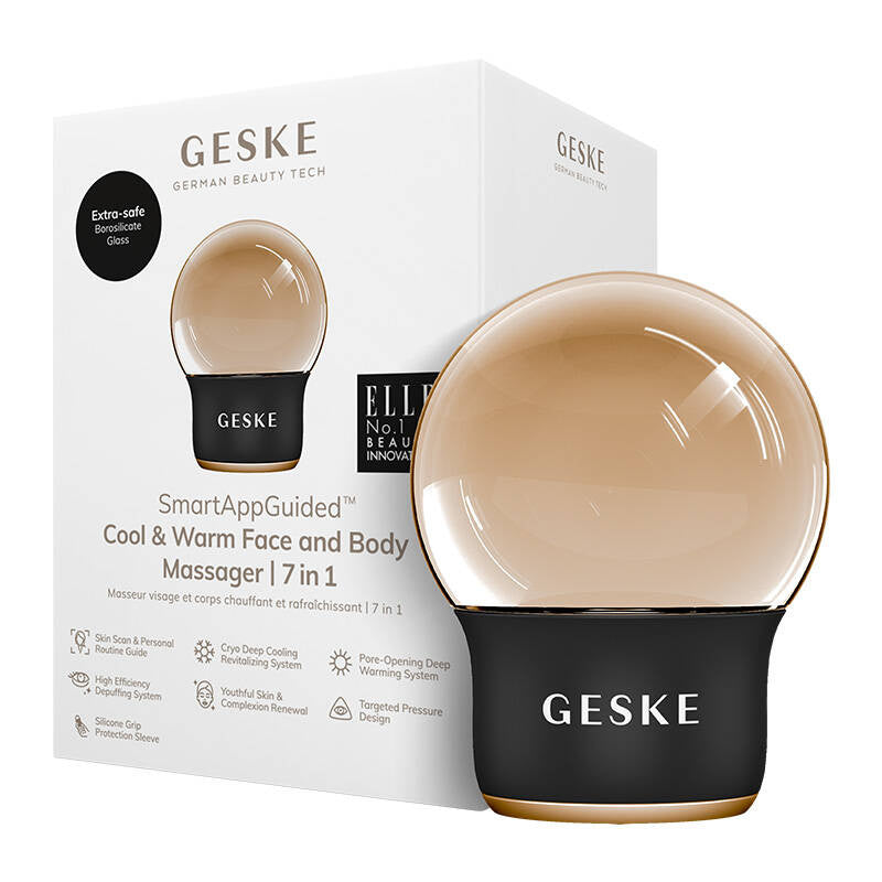 Geske Cool & Warm Face and Body Massager 7 in 1 (gray), Masażer do twarzy i ciała Cool & Warm 7w1 Geske (szary)