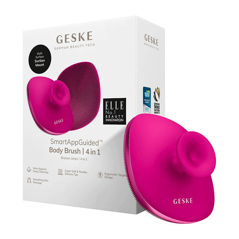 Geske Body Brush 4 in 1 (magenta), Szczotka do ciała 4w1 Geske (magenta)