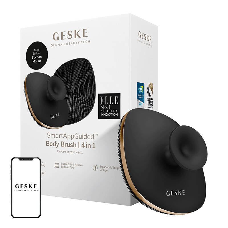 Geske Body Brush 4 in 1 (gray), Szczotka do ciała 4w1 Geske (szara)