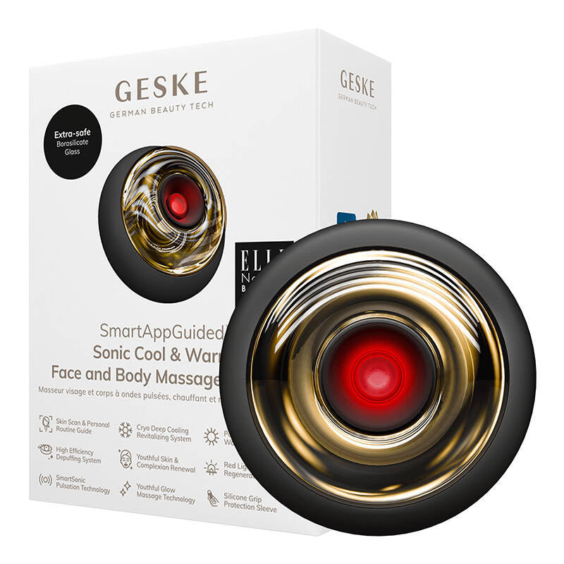 Geske Sonic Cool&Warm Face&Body Massager9in1 (gray), Soniczny masażer do ciała i twarzy Cool&Warm 9w1 Geske (szary)