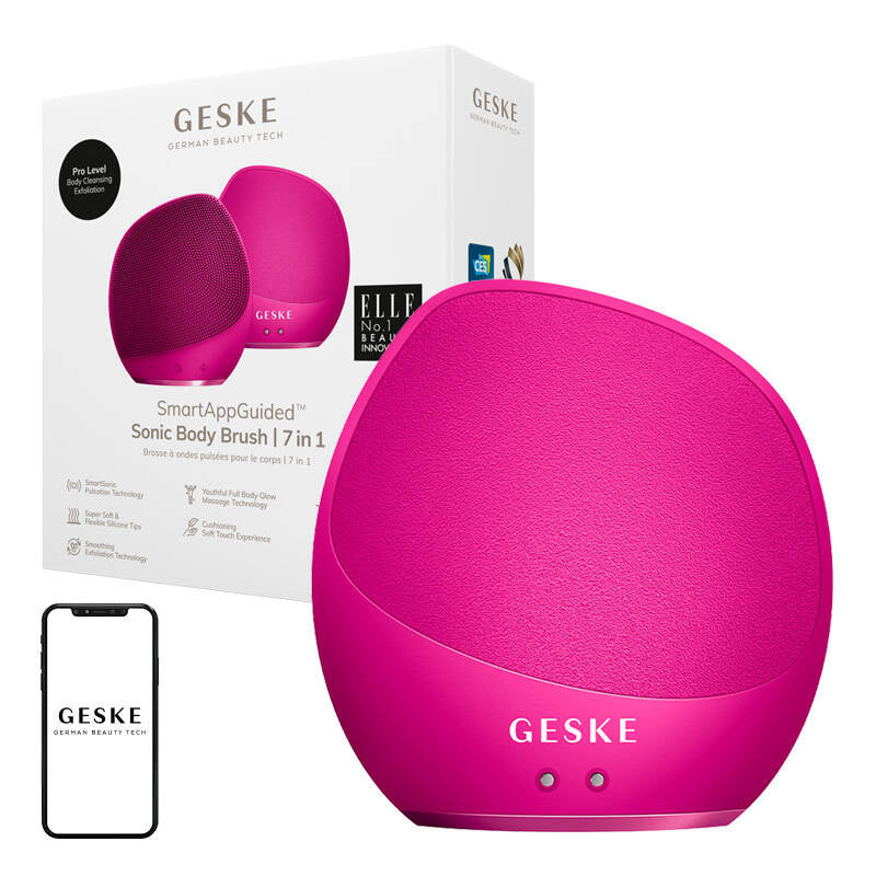 Geske Cool&Warm Duo Eye Massager 7in1 (magenta), Soniczna szczoteczka do ciała Brush&Intensive 7w1 (magenta)
