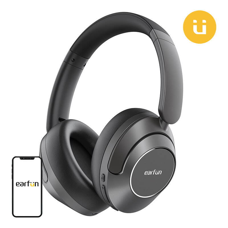 Wireless headphones EarFun WavePro (black), Słuchawki bezprzewodowe Earfun WavePro (czarne)