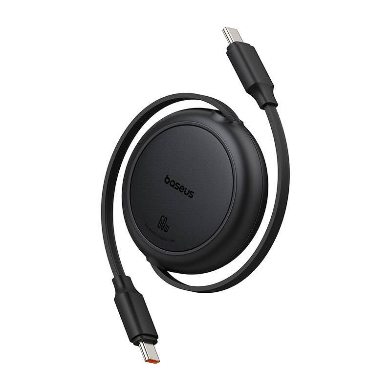 Baseus Free2Pull Mini USB-C to USB-C USB cable, 60W, 1, (black), Kabel USB Baseus Free2Pull Mini USB-C do USB-C, 60W, 1, (czarny)