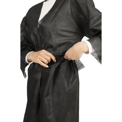 Vienkartinis juodas kimono LABOR PRO