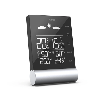 Hama 00186417 Weather Station Black Line black