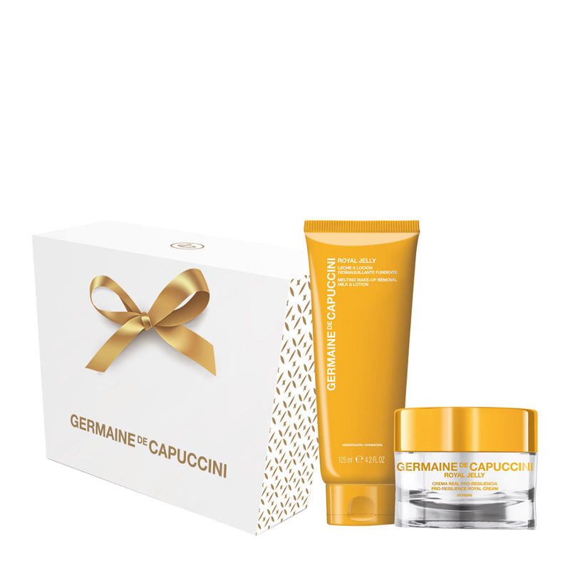 Germaine de Capuccini GIFT SET MOMENTS SET - ROYAL SKIN ROUTINE (ROYAL JELLY dissolving make-up remover + ROYAL JELLY cream for dry or very dry skin EXTREME) 125 ml + 50 ml
