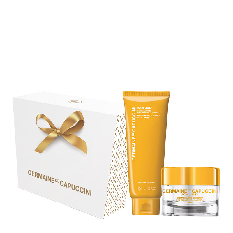 Germaine de Capuccini MOMENTS GIFT SET - ROYAL SKIN ROUTINE (ROYAL JELLY Soluble Makeup Remover + ROYAL JELLY COMFORT Normal/Combination Cream) 125ml + 50ml