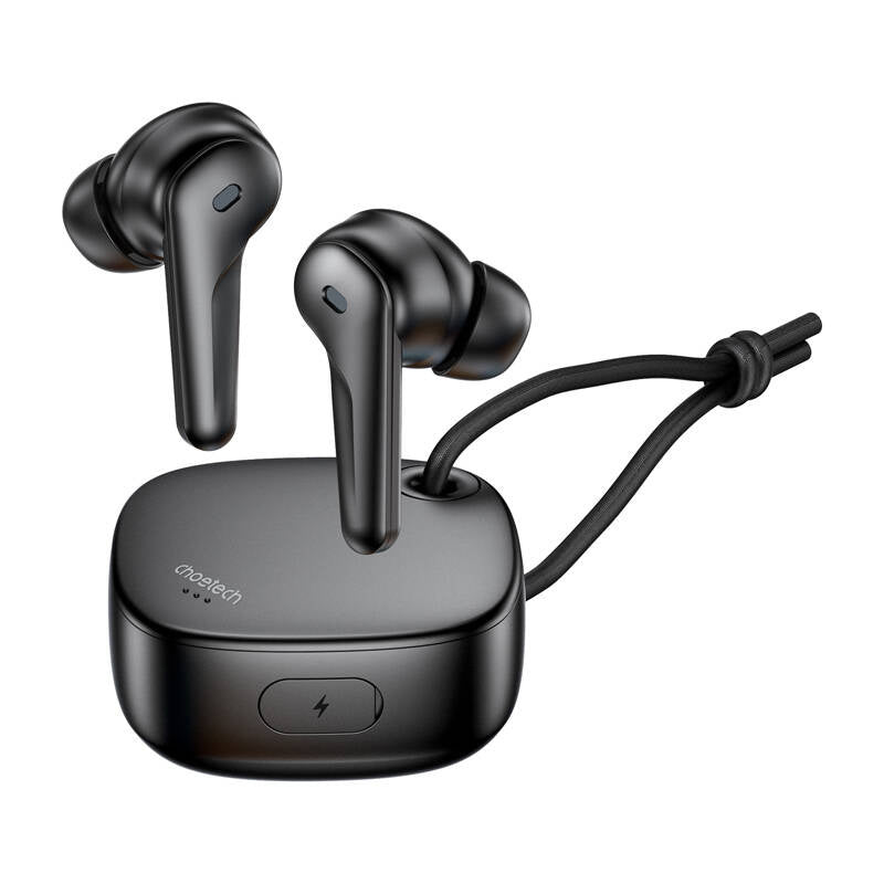 TWS Choetech BH-T17 ANC+ENC Wireless Headphones (black), Słuchawki bezprzewodowe TWS Choetech BH-T17 ANC+ENC (czarne)