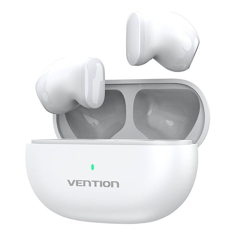 TWS Vention NBLW0 Earbuds T12 Wireless Headphones (white), Słuchawki bezprzewodowe TWS Vention NBLW0 Earbuds T12 (białe)