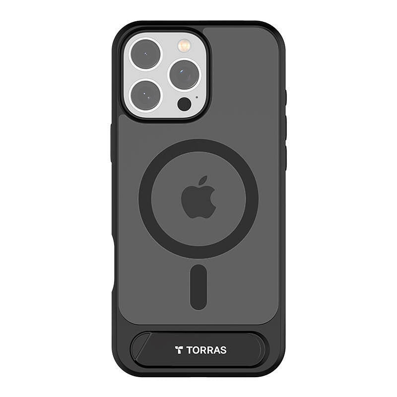 Torras Pstand Series Case for iPhone 16 Pro Max (black), Etui Torras Pstand Series dla iPhone 16 ProMax (Czarne)